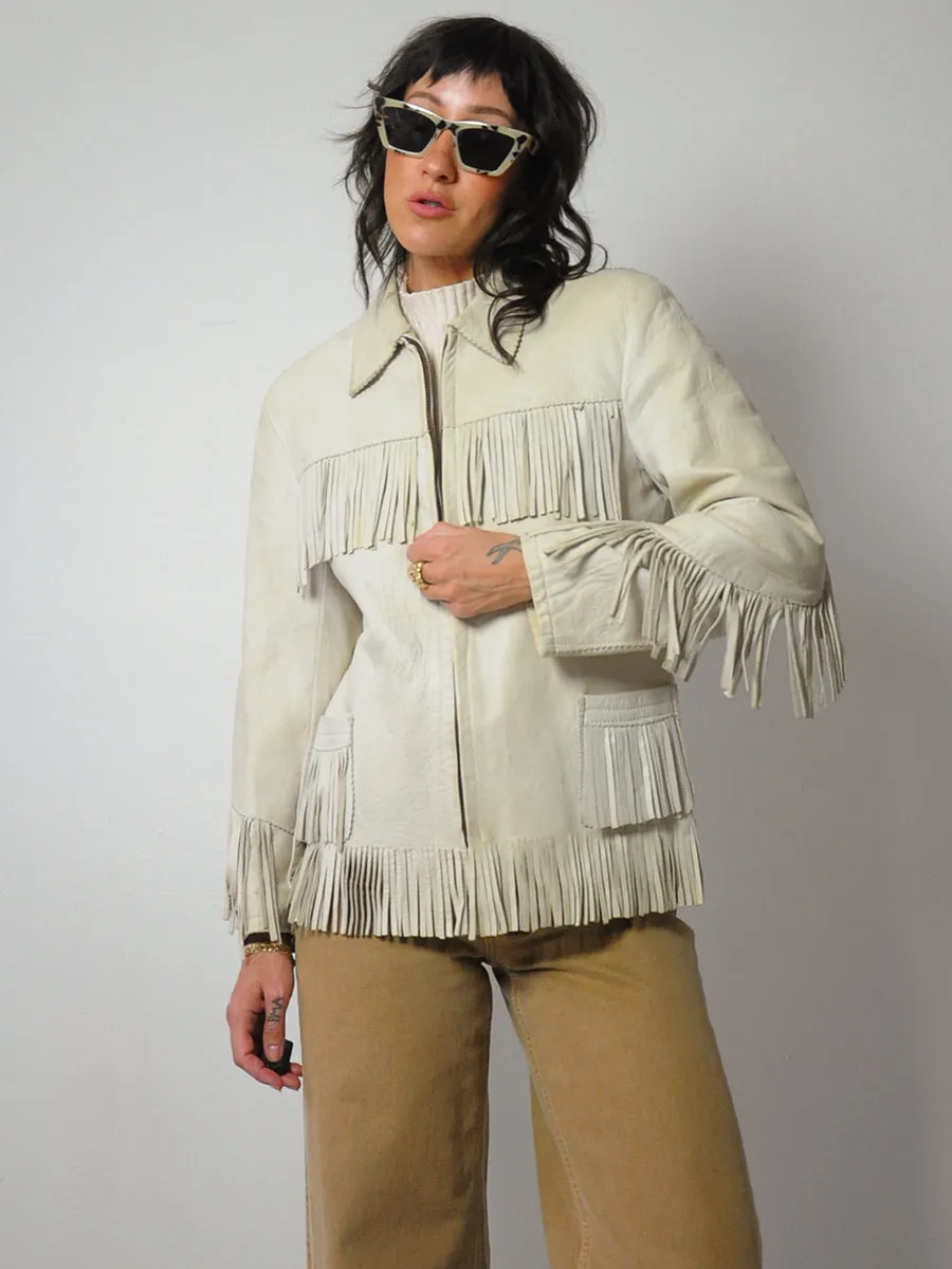 1940's Nuñez Leather Fringe Jacket