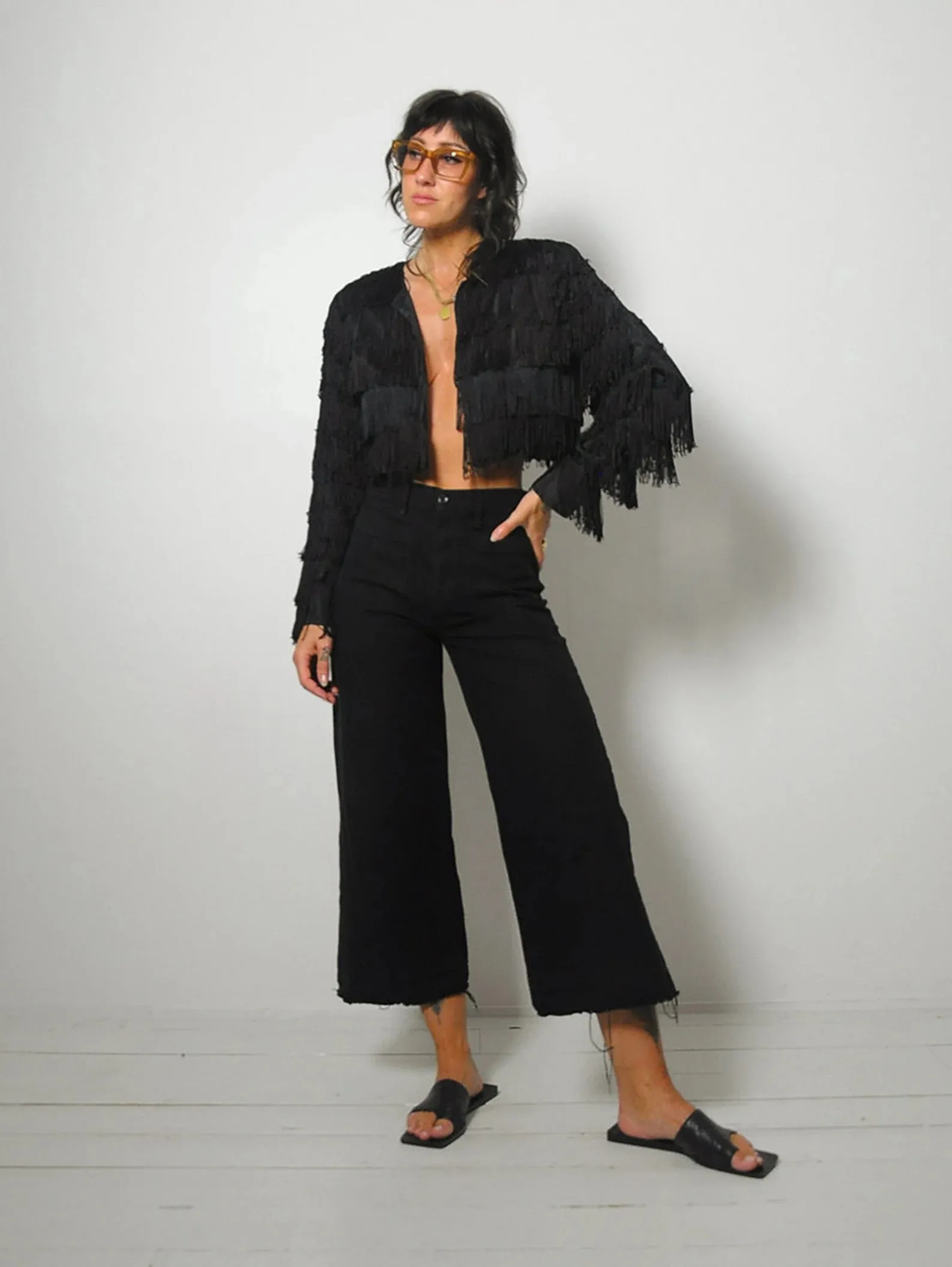 1980's Fringed Bolero Jacket