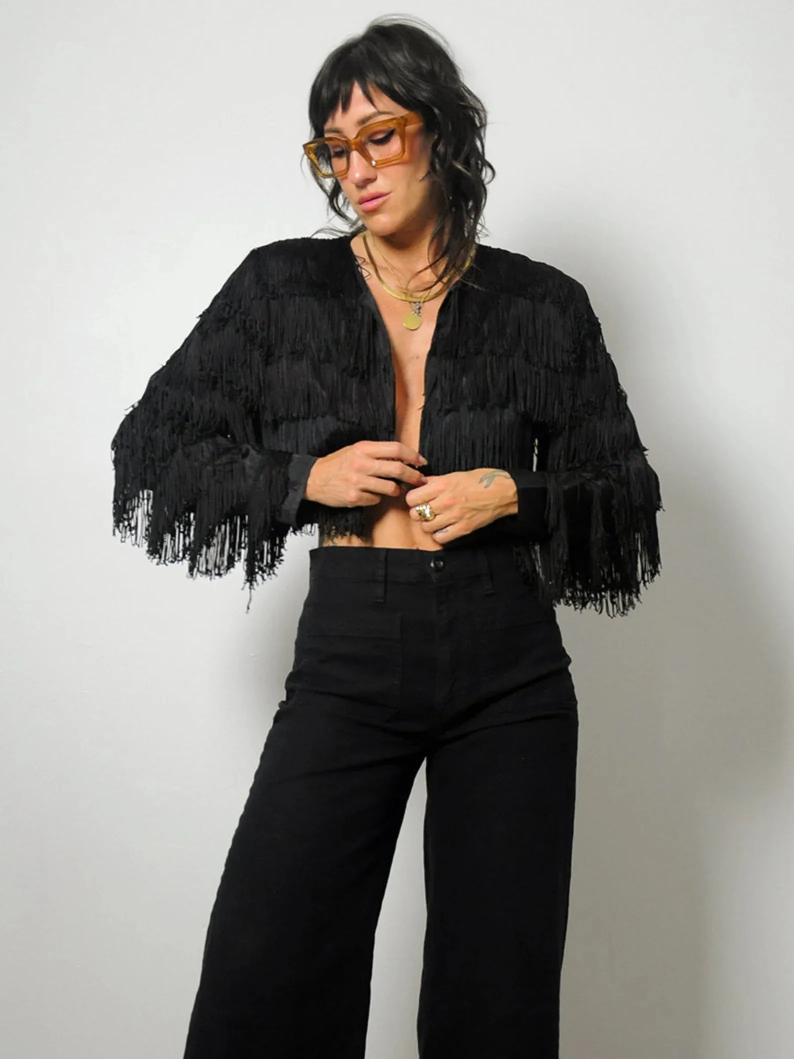 1980's Fringed Bolero Jacket