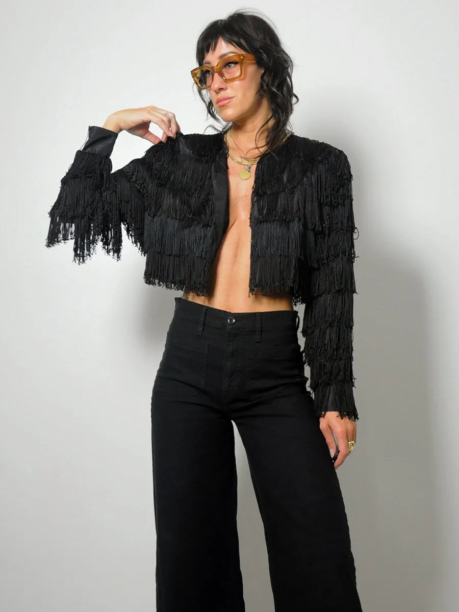 1980's Fringed Bolero Jacket