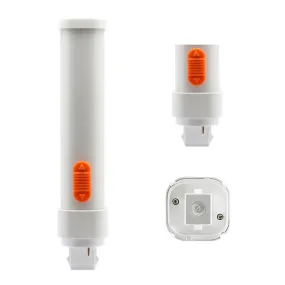 2 pin PL LED Bulb, 9W, 1050lm, 30K/35K/40K, Horizontal, 26W CFL Equal, G24d Base, Direct Or Bypass