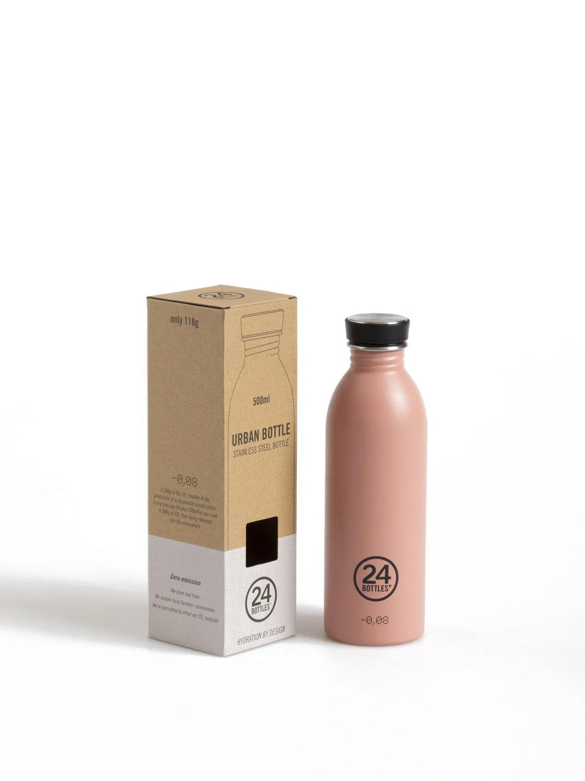 24Bottles Clima Bottle Blush Rose 500ml