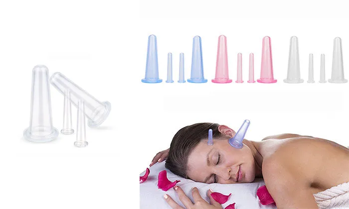 4 Piece Silicone Facial Massage Cups