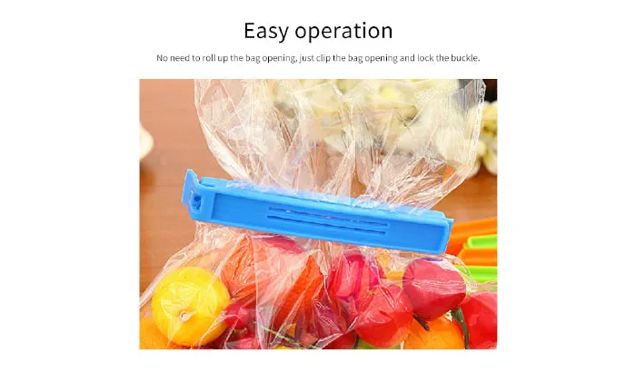 5 Piece Food Sealing Clips Bag