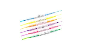 6 Colours Highlighter Pens Dual Tips