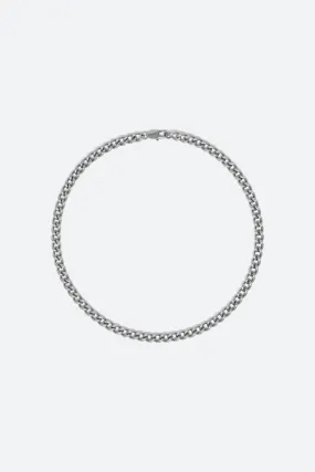 A6 Short Cuban Chain - Silver