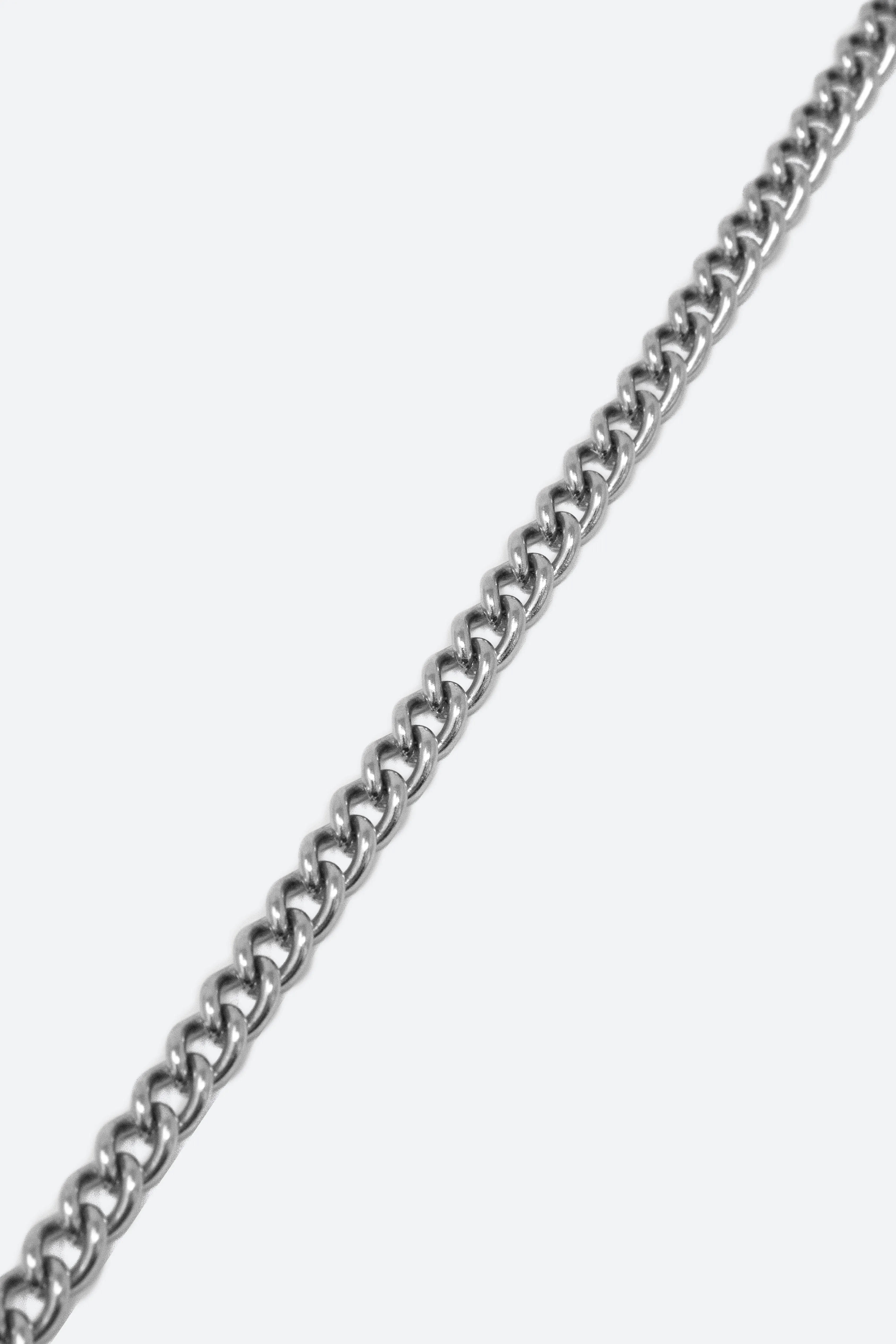 A6 Short Cuban Chain - Silver