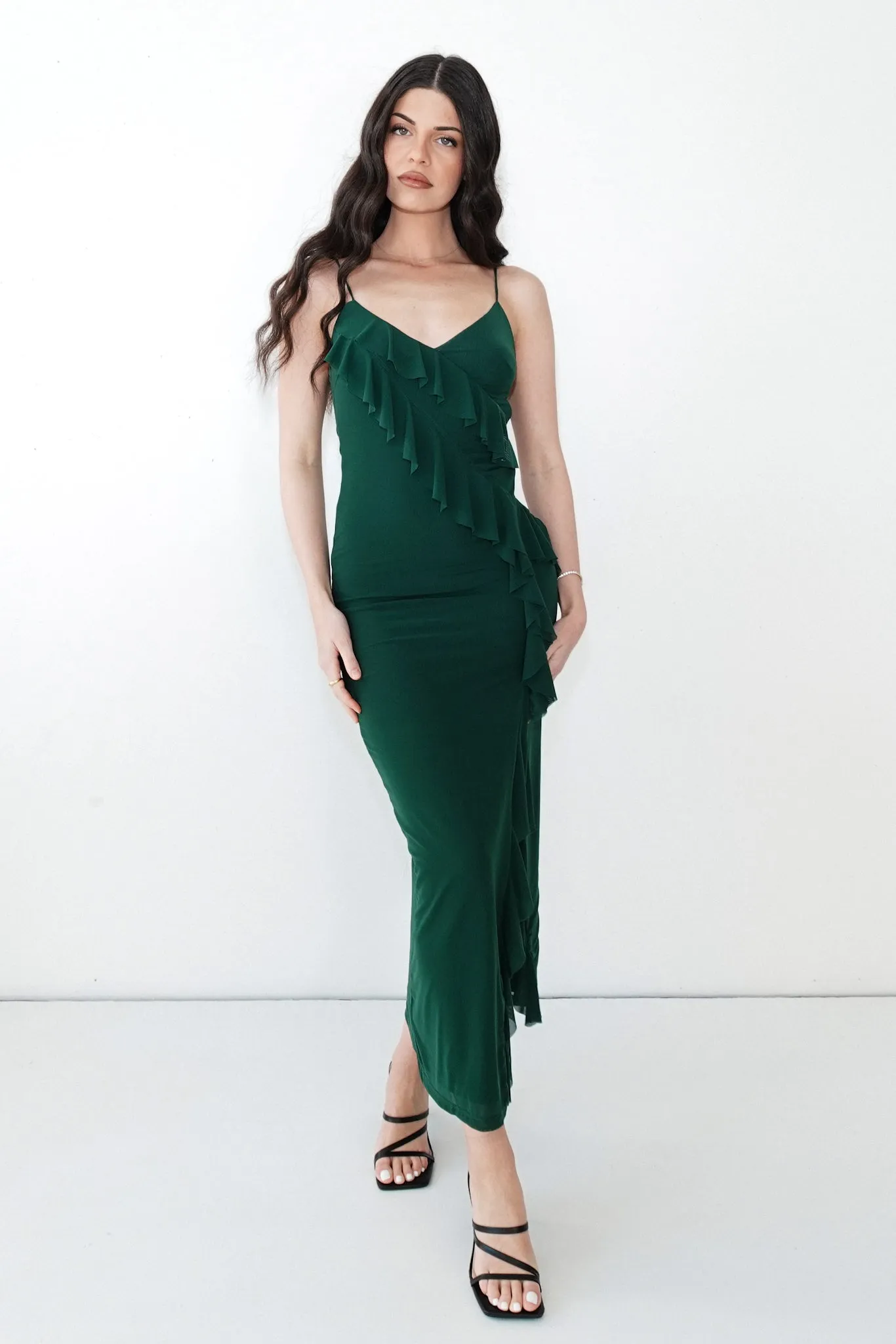 Abigail Midi Dress - Green