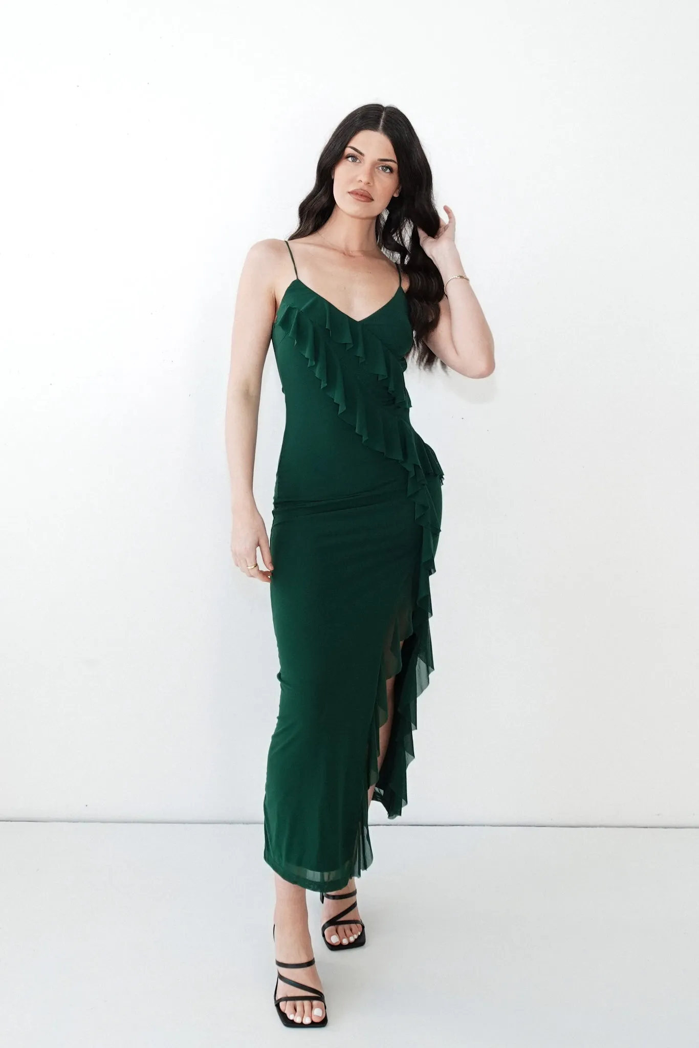 Abigail Midi Dress - Green