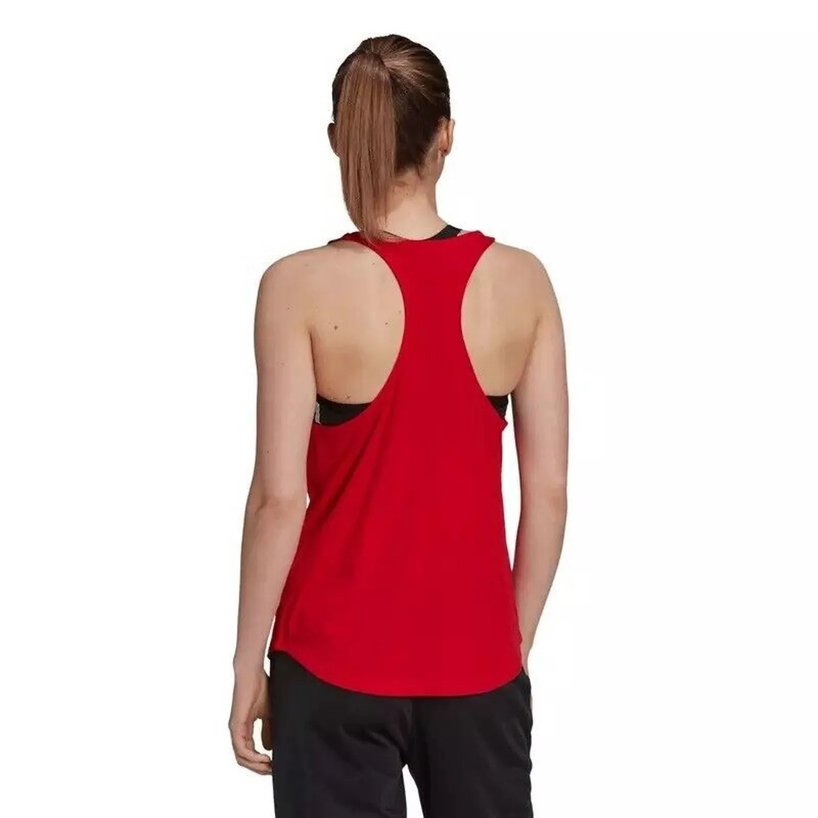 Adidas Womens Cotton Snow Cone-Inspired Tank Scarlet, NWT