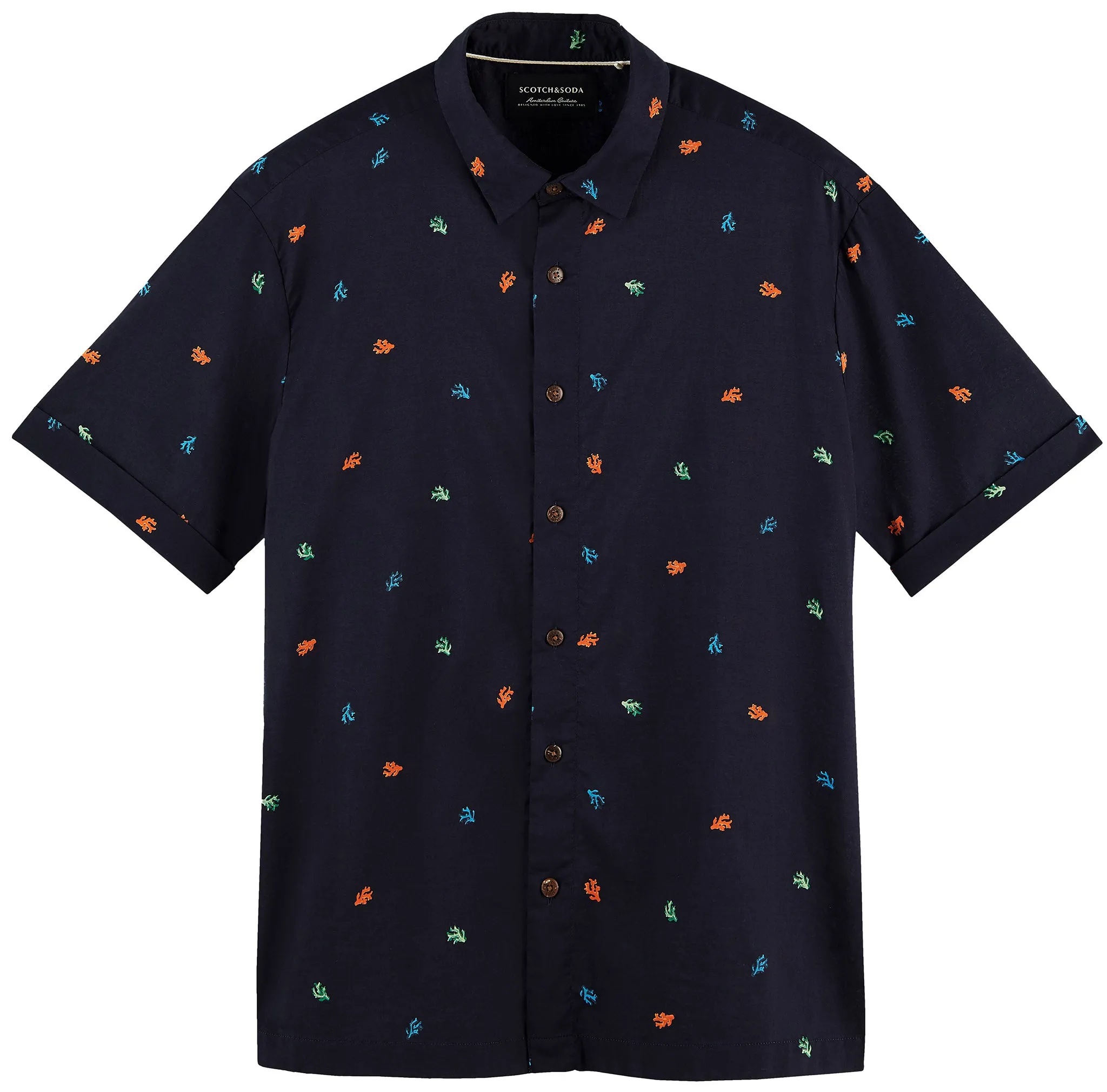 All-Over Printed Hawaiian Short Sleeve Shirt - Men's|-|Chemise hawaenne à manches courtes imprimée All-Over - Homme