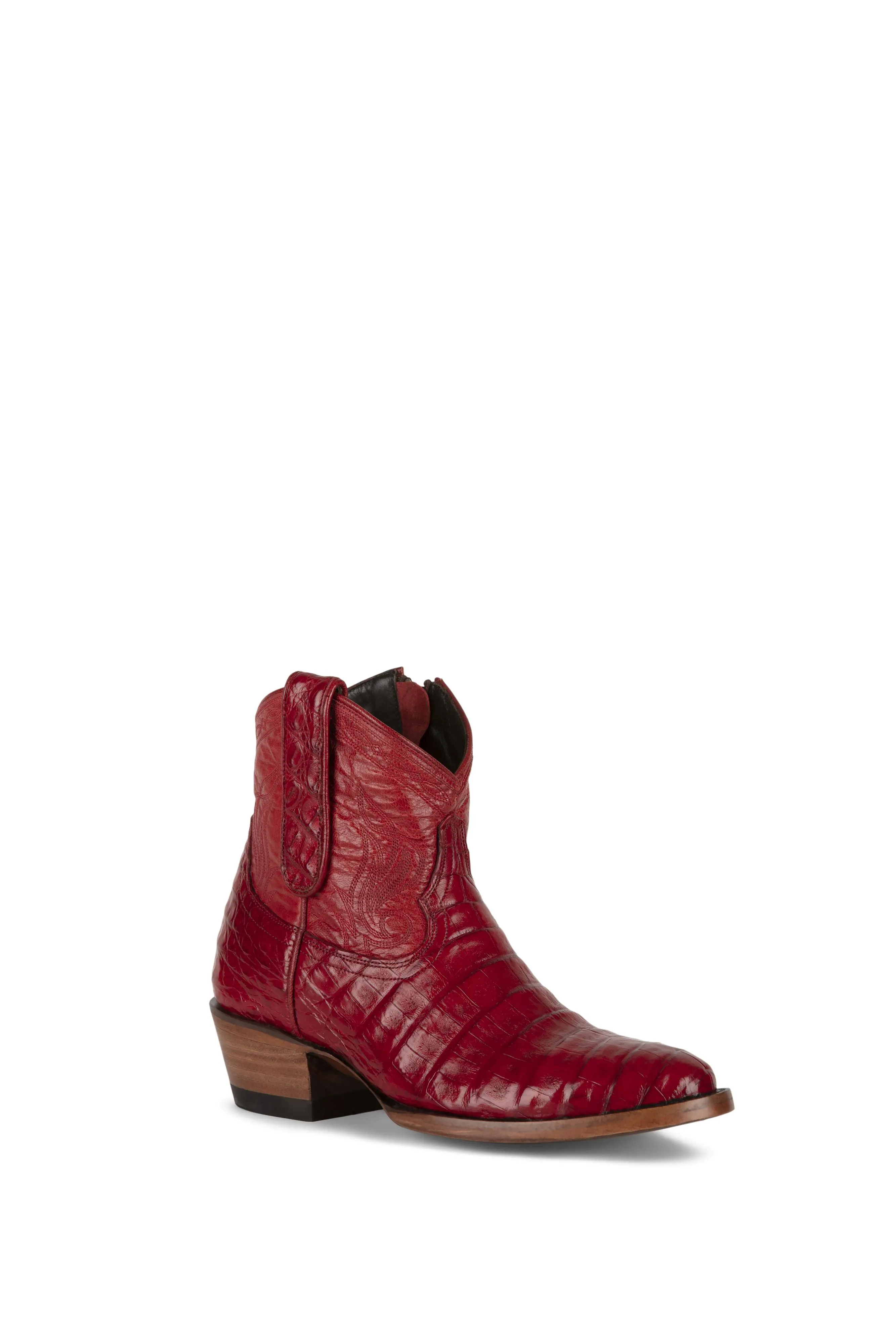 Allens Brand - Sierra Caiman - Round Toe - Red