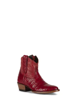 Allens Brand - Sierra Caiman - Round Toe - Red