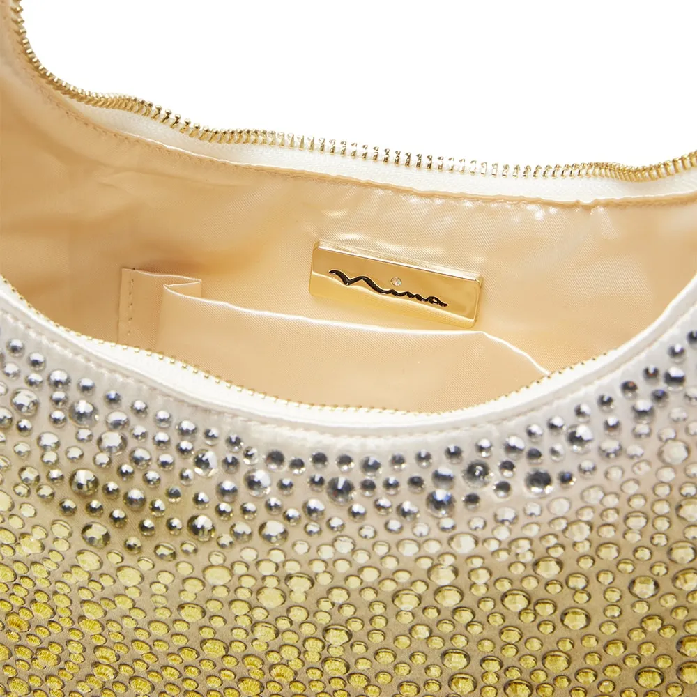 Allie Handbag in Gold Ombre Crystal