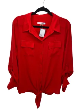 Allison Daley Misses Size Large Red 3/4 Blouse