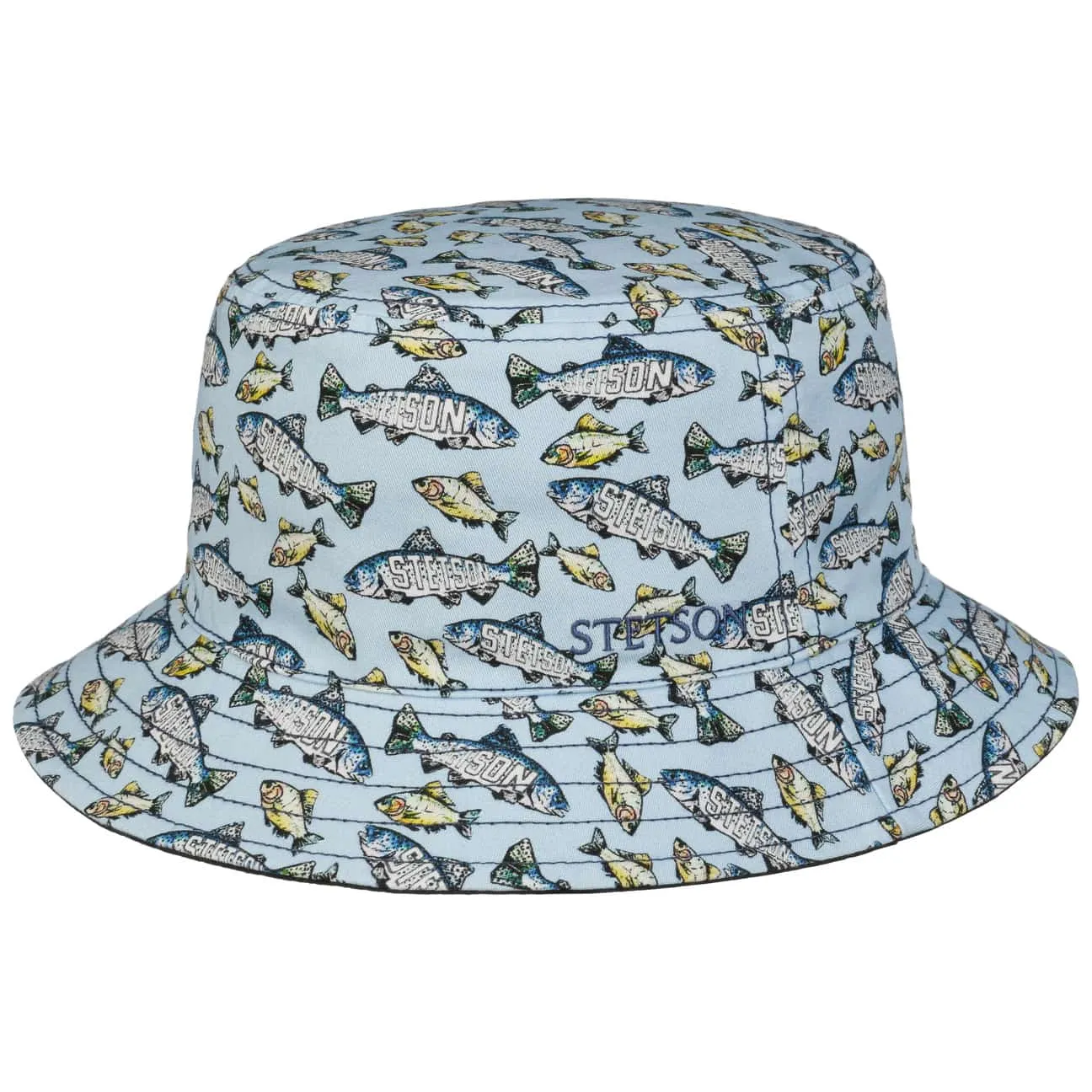 Allover Fish Bucket Reversible Hat by Stetson