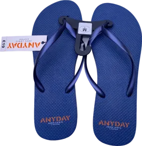 Anyday John Lewis Blue Slim Strap Flip Flops EU M/5