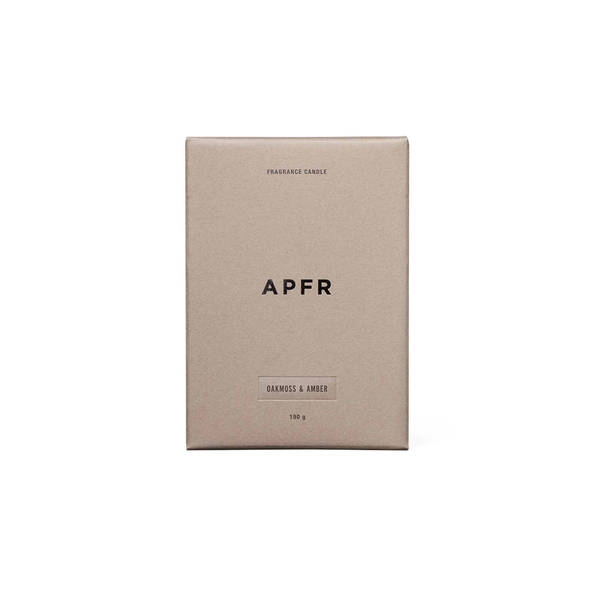 APFR Fragrance Candle "Oakmoss & Amber"