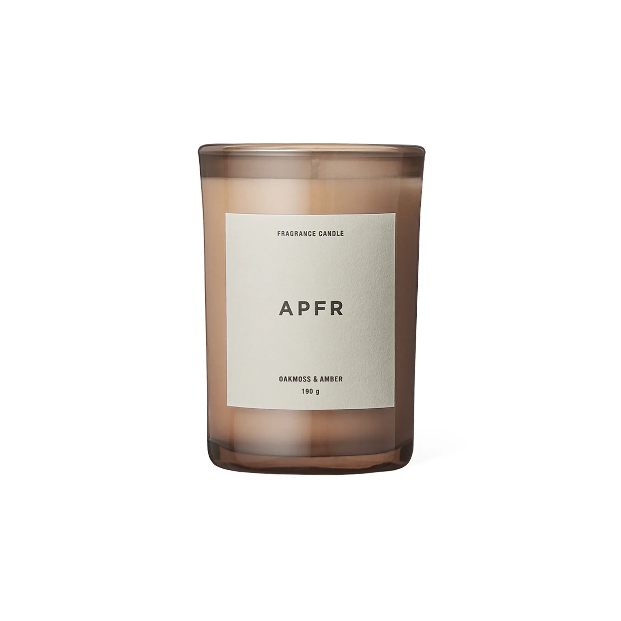 APFR Fragrance Candle "Oakmoss & Amber"