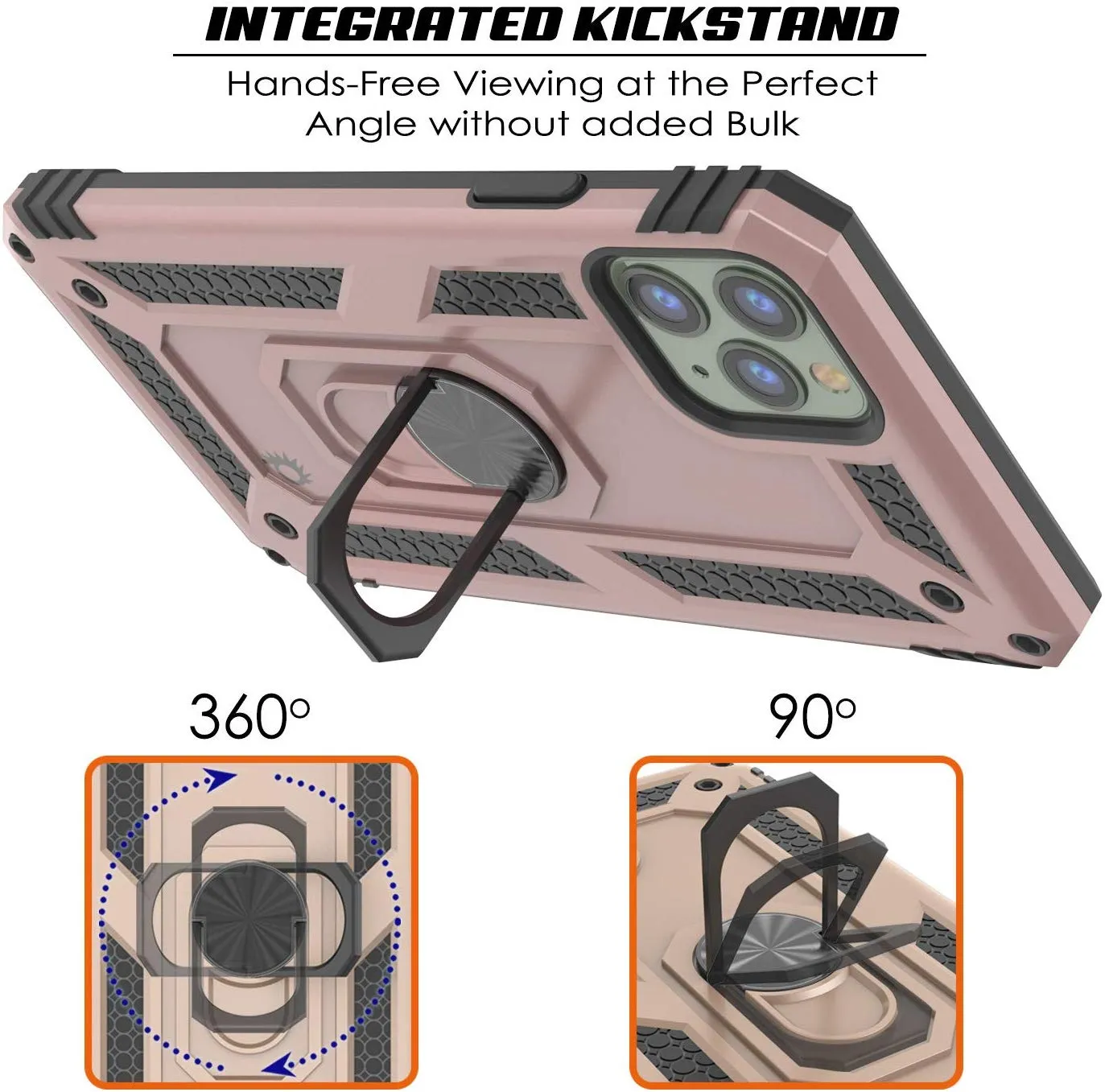 Apple iPhone 11 Pro  Punkcase ArmorShield Military Style Case Rose-Gold