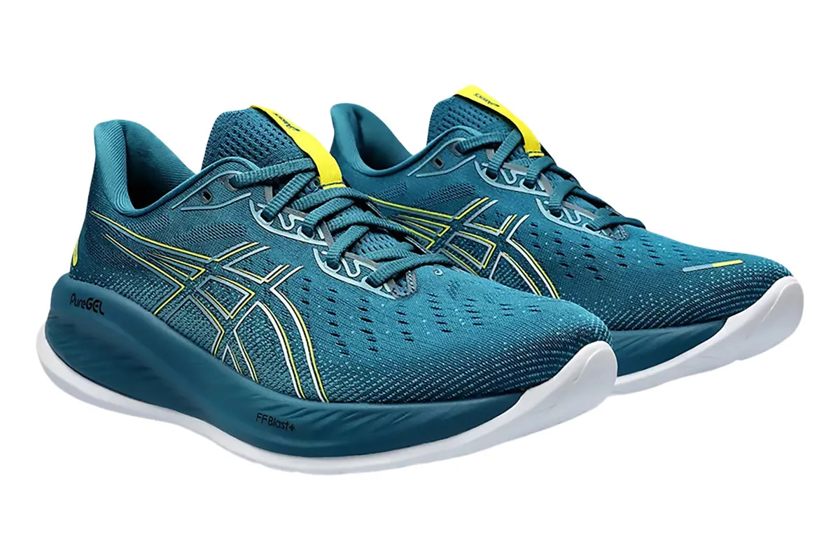 Asics Gel-Cumulus 26 D Evening Teal/Bright Yellow Mens