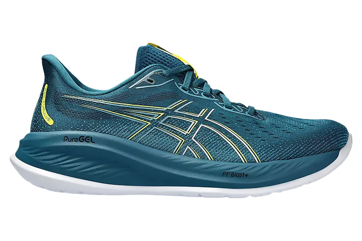 Asics Gel-Cumulus 26 D Evening Teal/Bright Yellow Mens