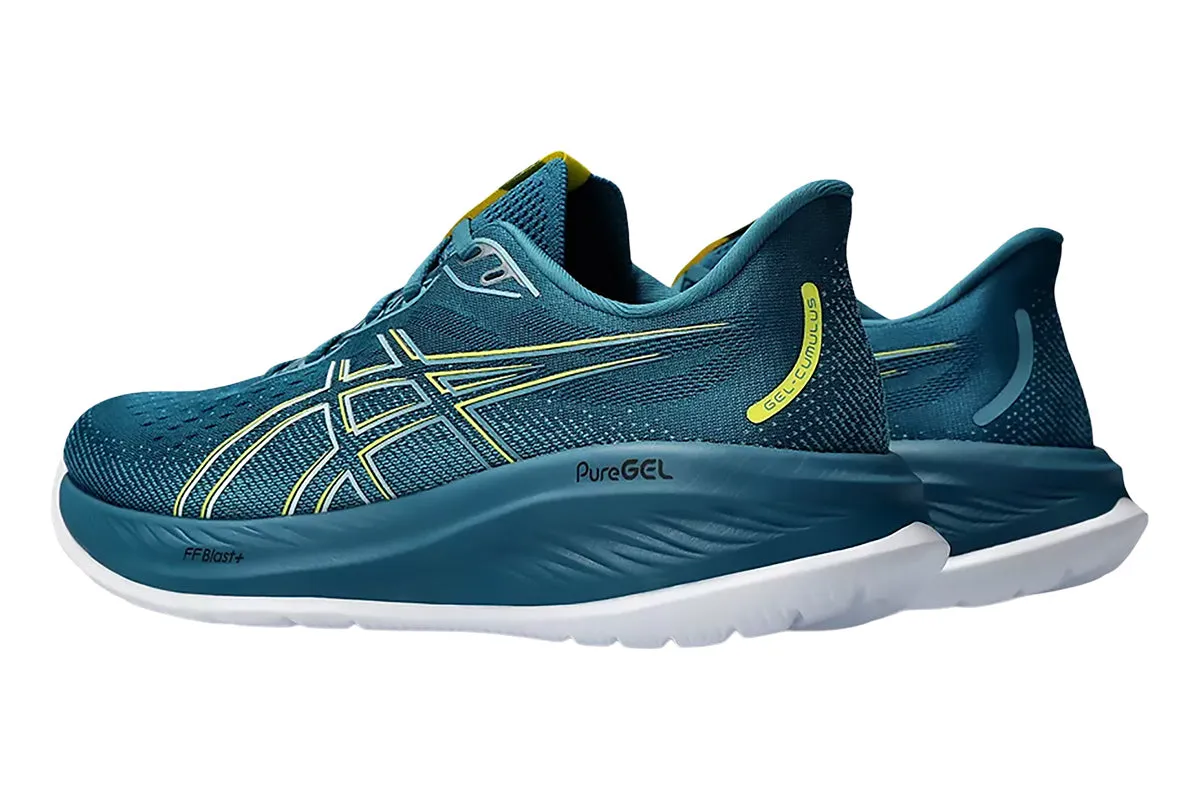 Asics Gel-Cumulus 26 D Evening Teal/Bright Yellow Mens