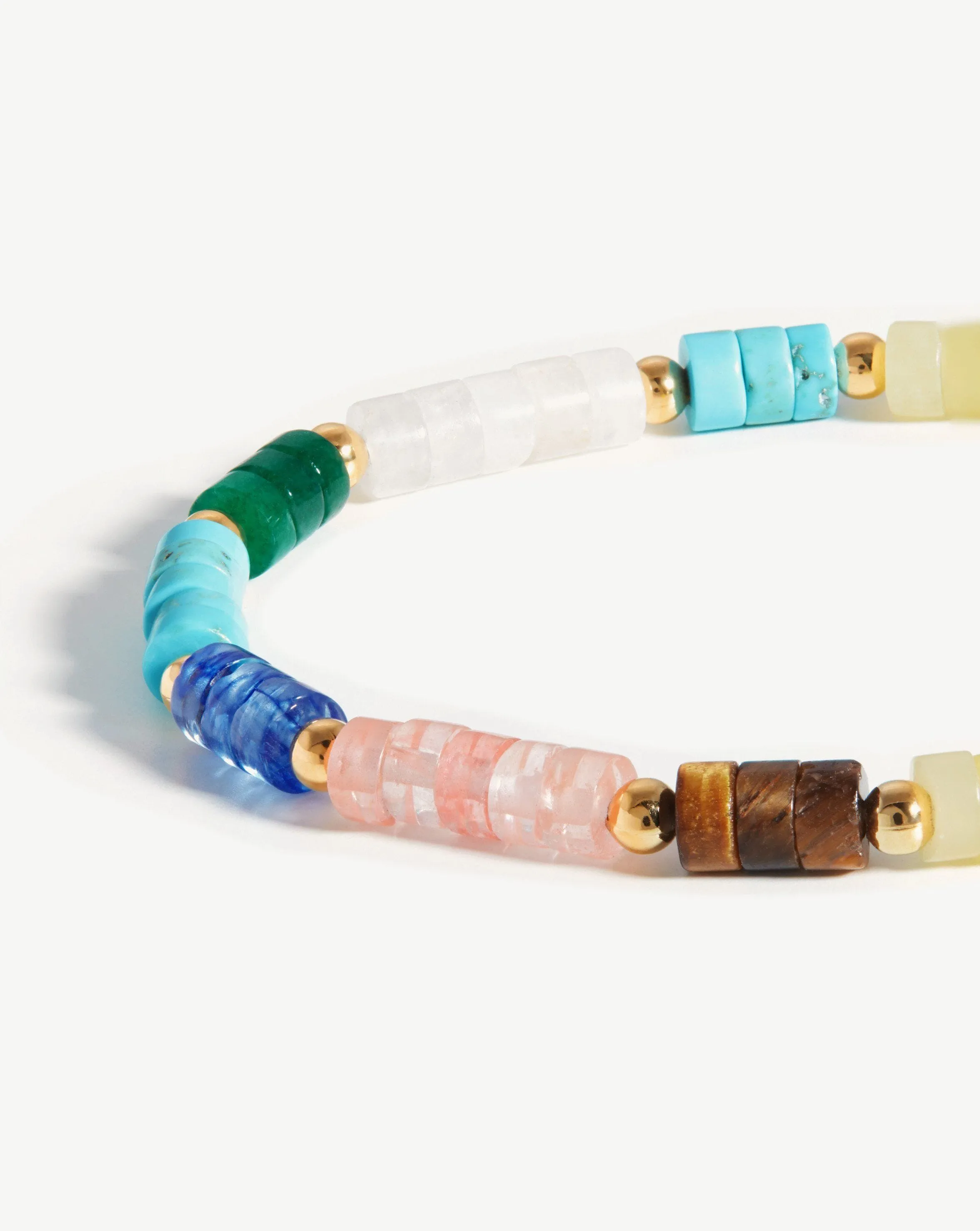 Beaded Stack Bracelet | 18ct Gold Plated/Multi Bright Beaded