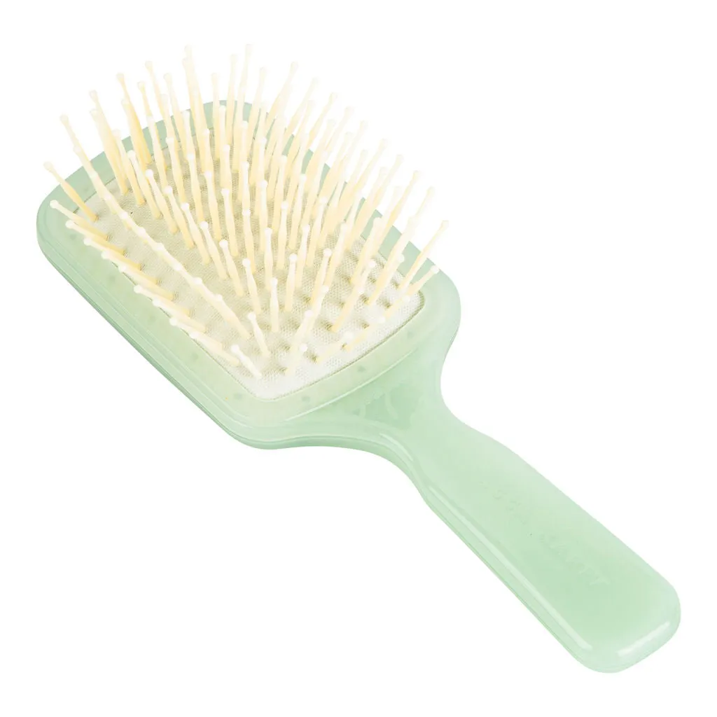 Biodegradable Pneumatic Hair Brush Travel - Green