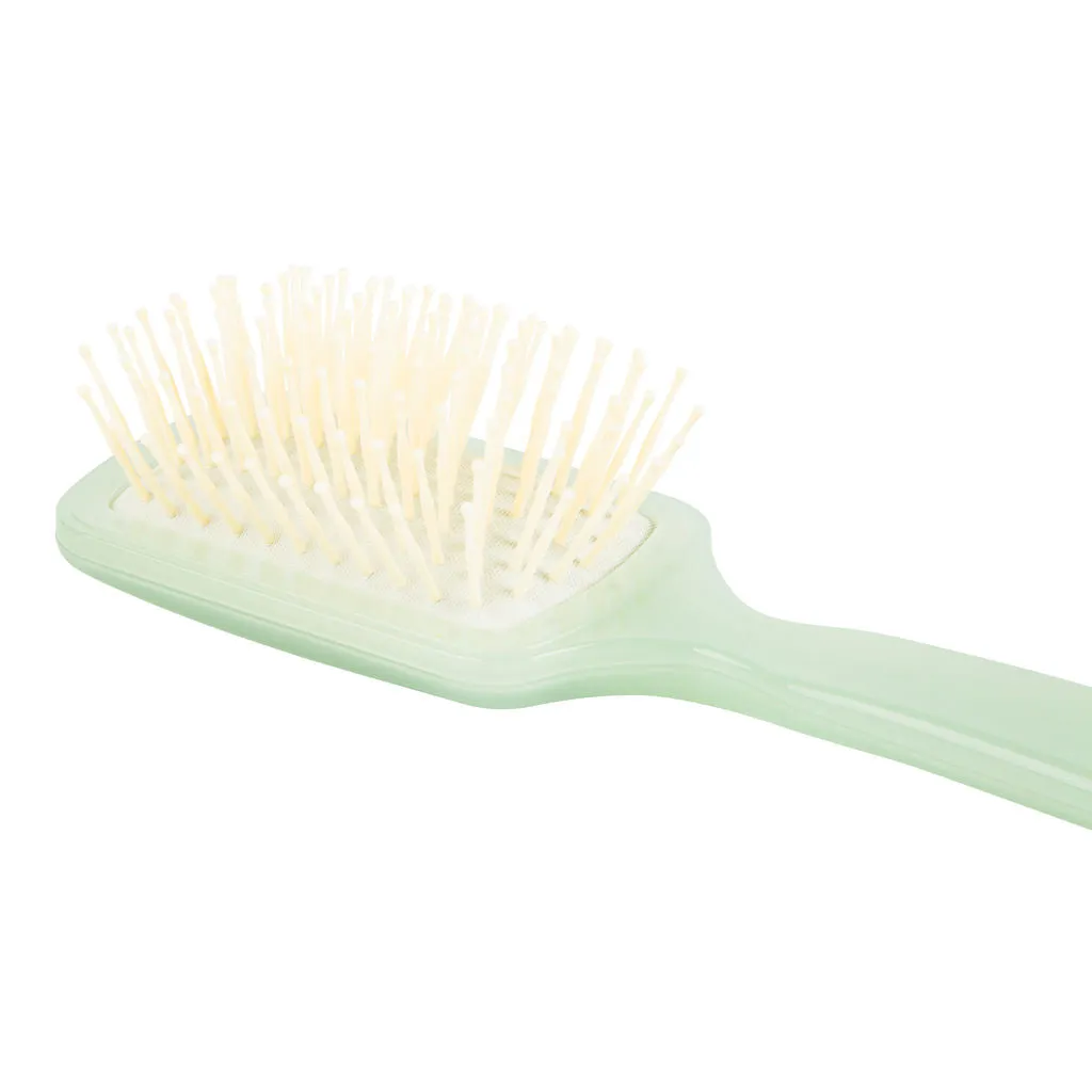 Biodegradable Pneumatic Hair Brush Travel - Green