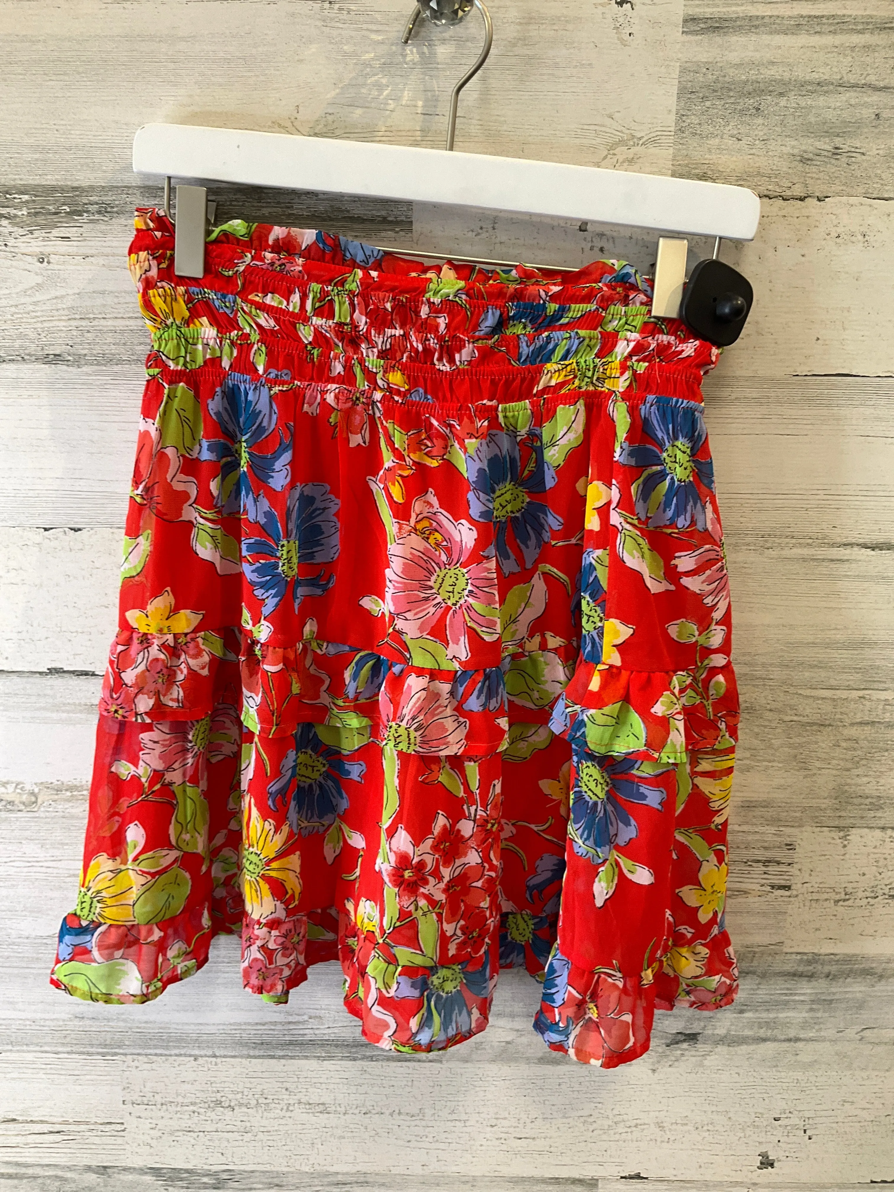 Blue & Red Skirt Mini & Short Sienna Sky, Size M