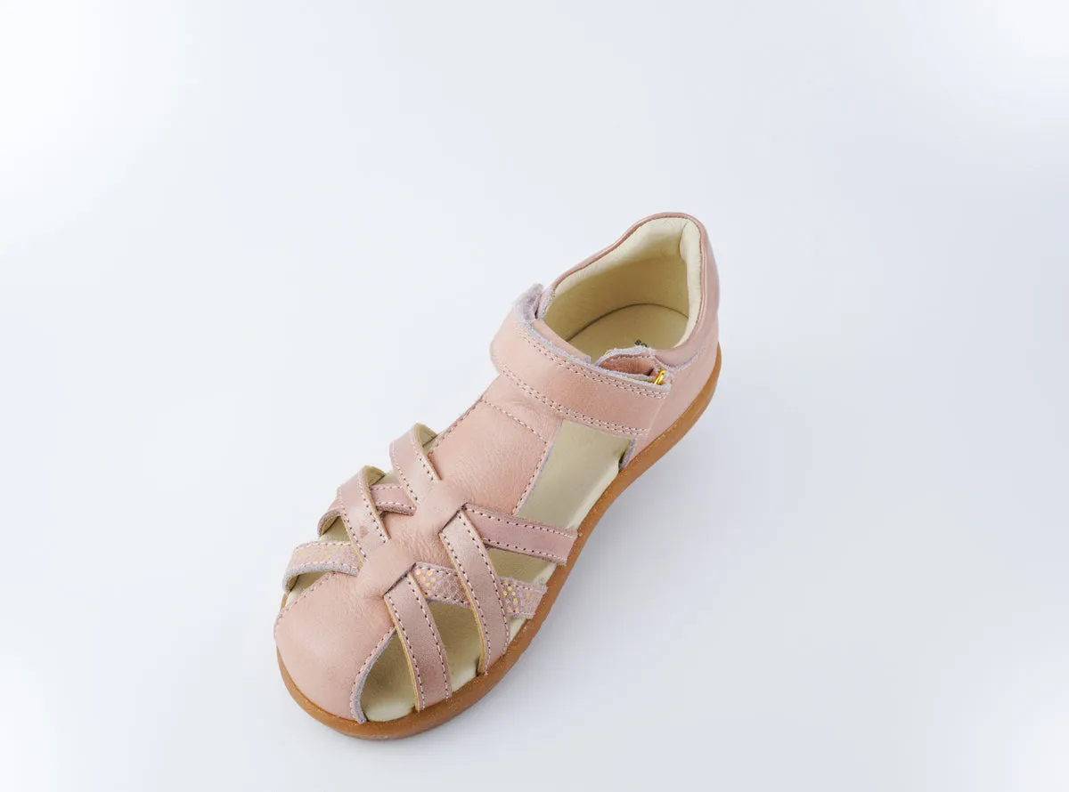 Bobux KID  Cross Jump Sandal - Dusk Pearl Rose Gold