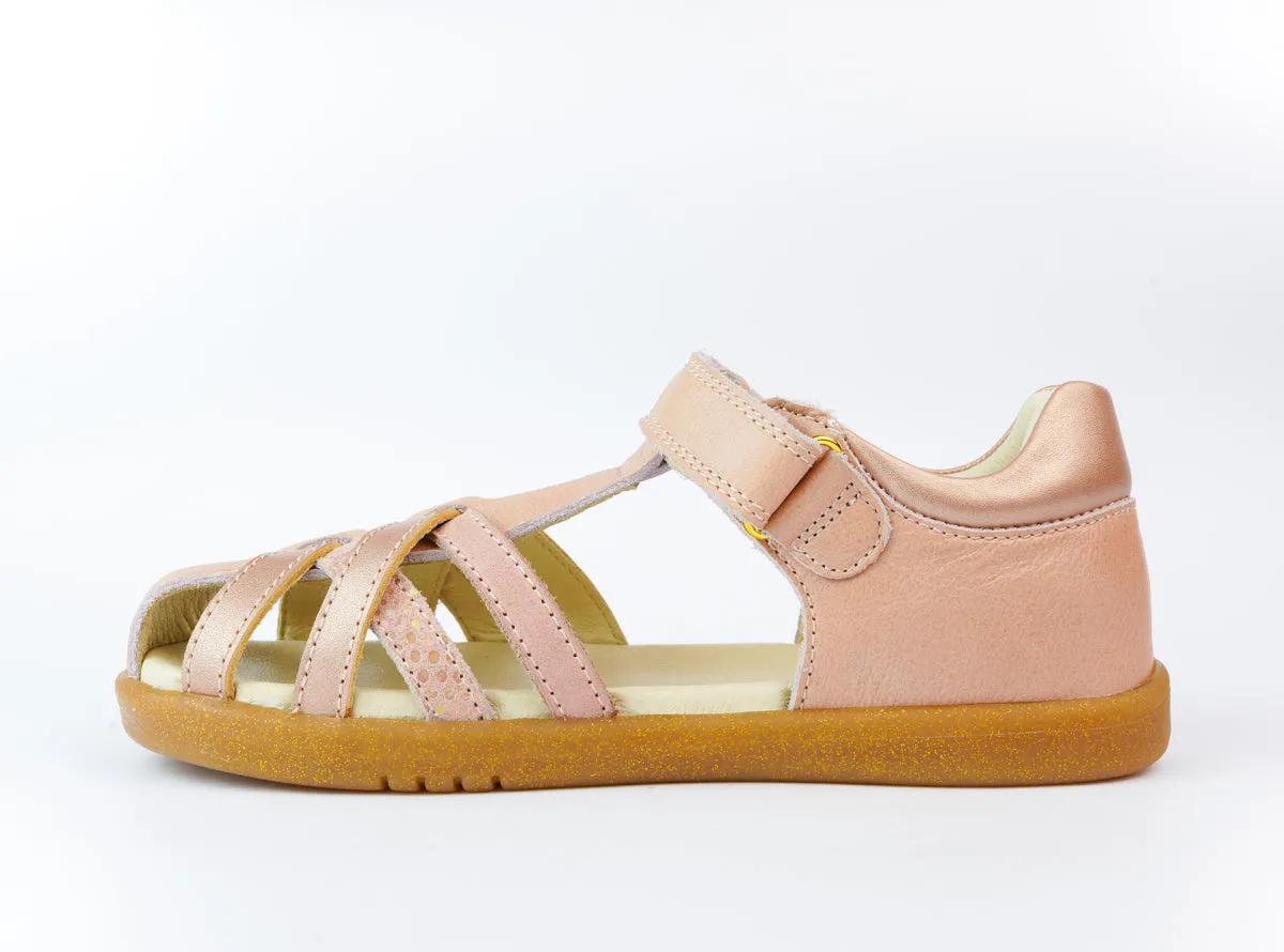 Bobux KID  Cross Jump Sandal - Dusk Pearl Rose Gold