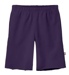 Boys Amazingly Soft Cotton Lightweight Fleece Shorts | Purple