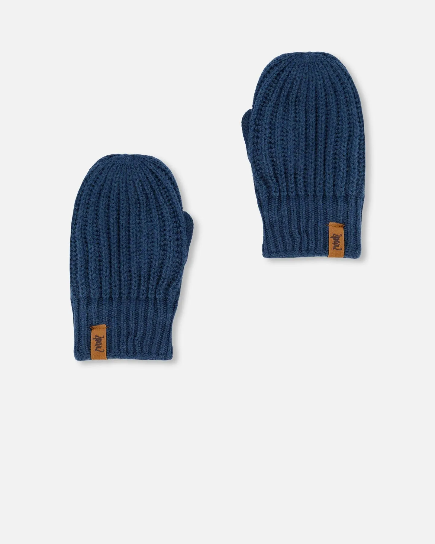 Boys Knitted Mittens Navy