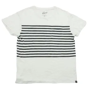 Breton Stripe Tee - Chalk / Blue Graphite