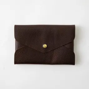 Brown Kodiak Envelope Clutch