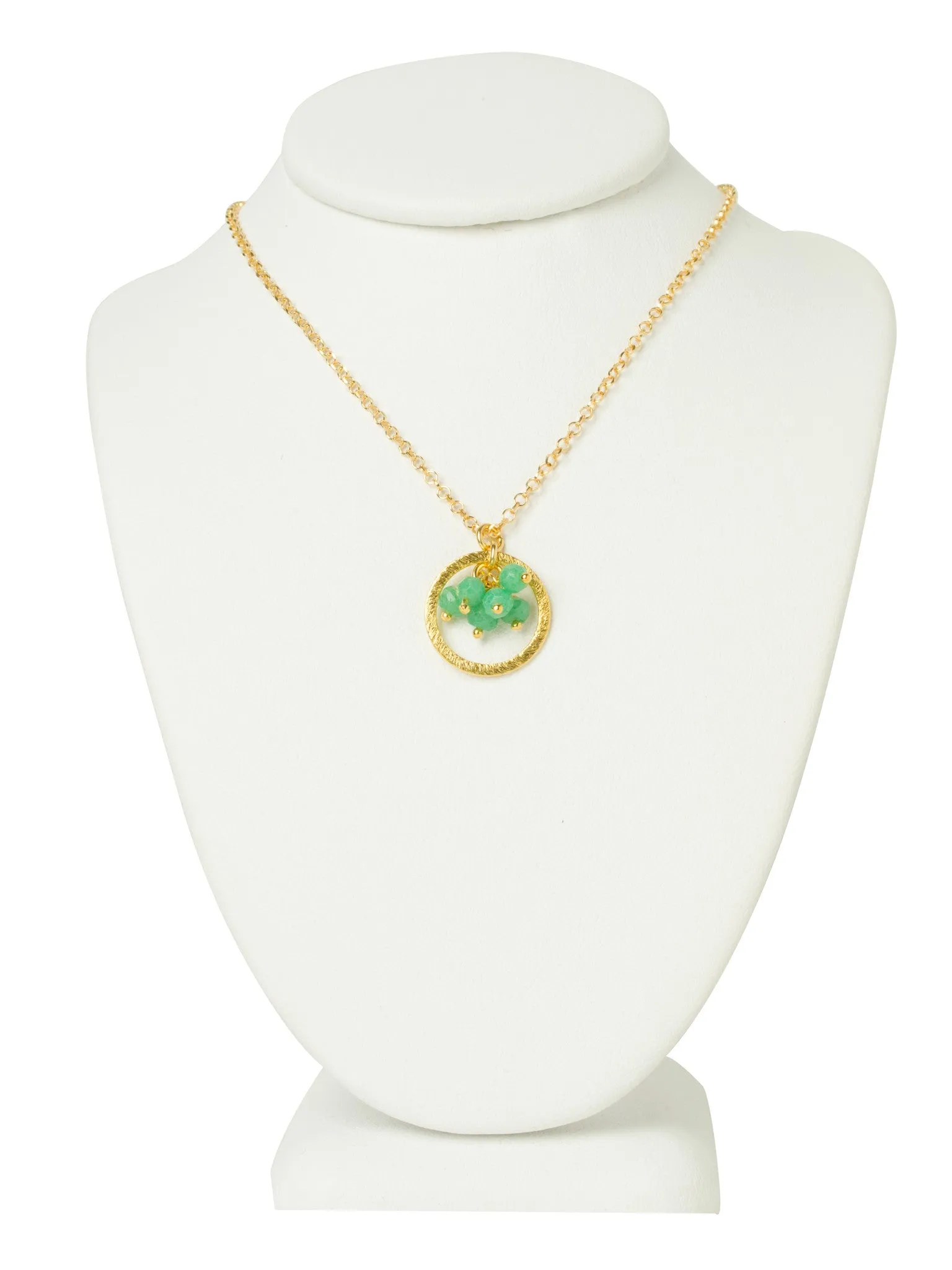 Chalcedony Gemstone Eternity Necklace