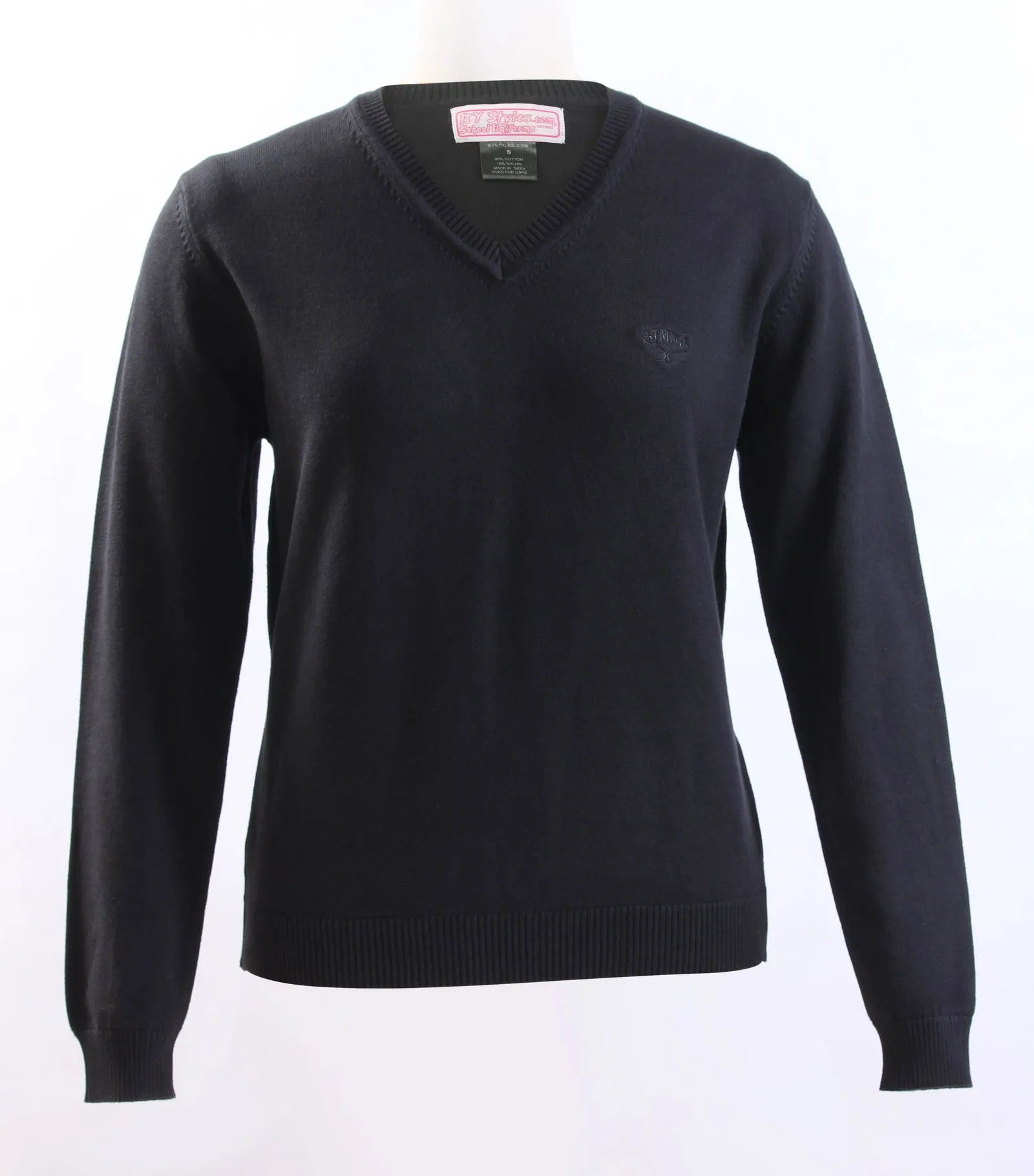 Clearance Elementary Black Knit V-neck sweater