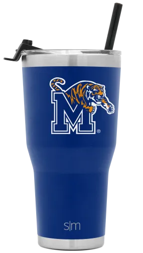 Collegiate Cruiser Tumbler with Flip Lid and Straw