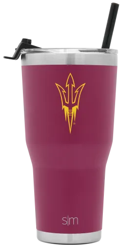 Collegiate Cruiser Tumbler with Flip Lid and Straw