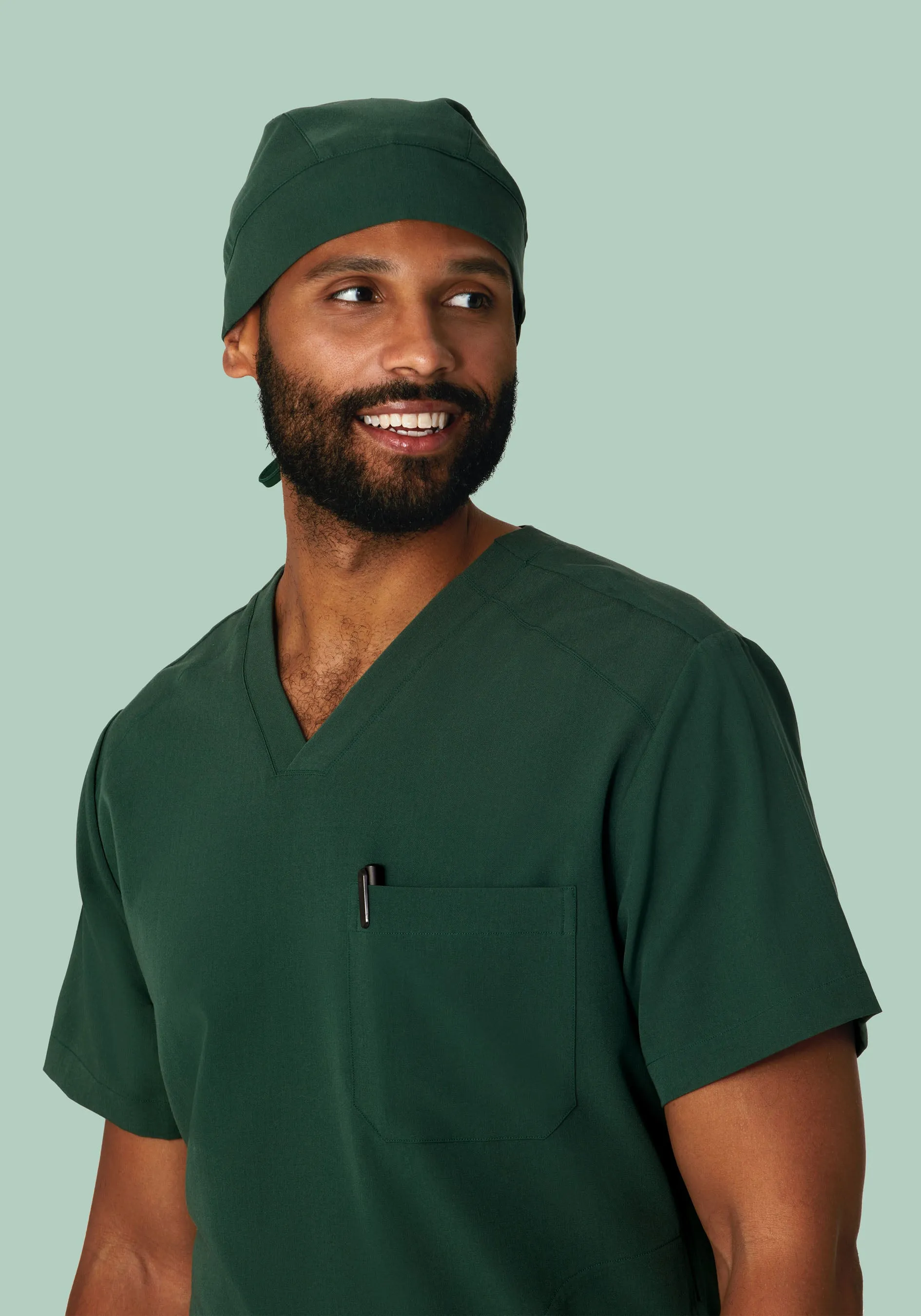 Contemporary Scrub Cap Midnight Green