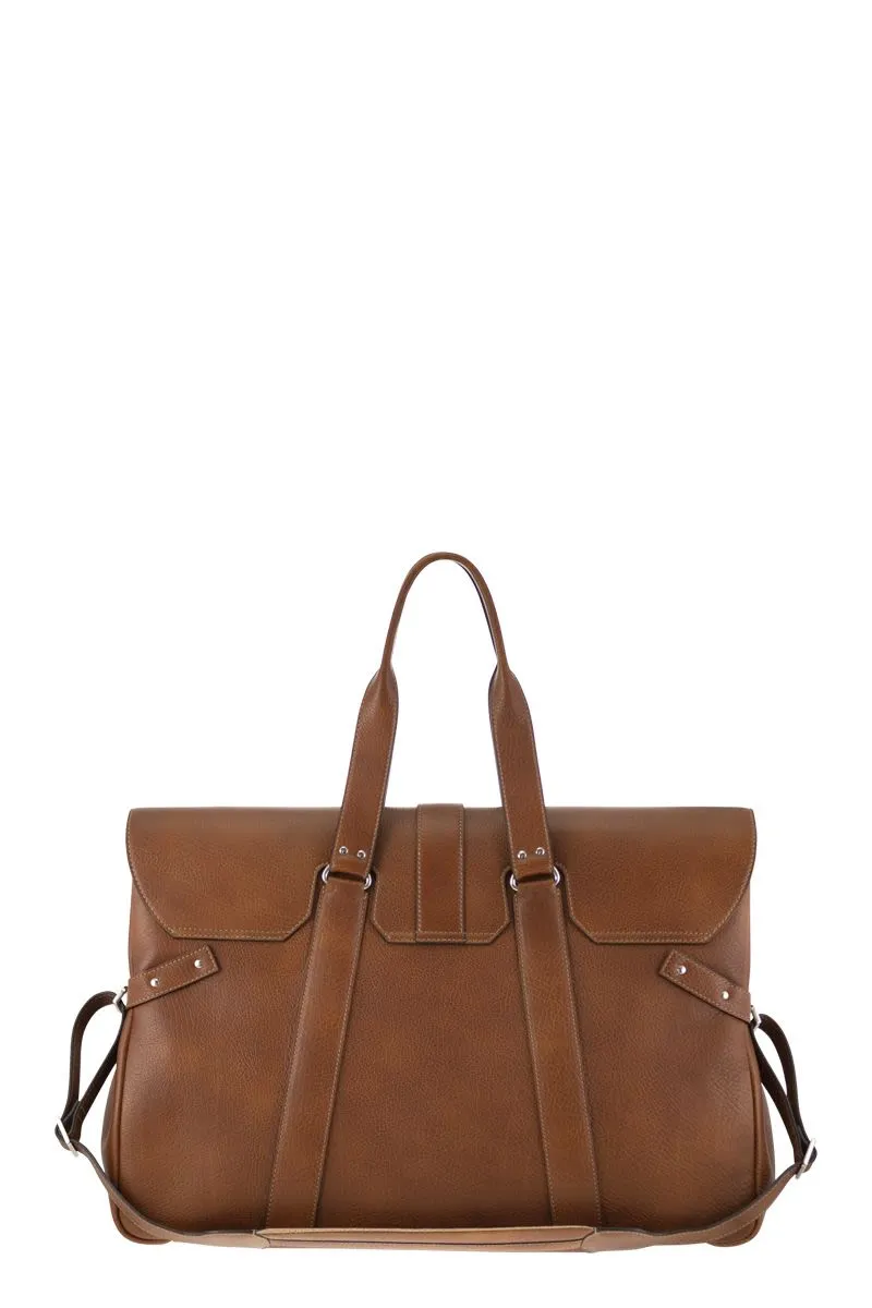 COUNTRY WEEKENDER BAG IN CALFSKIN WITH GRAIN