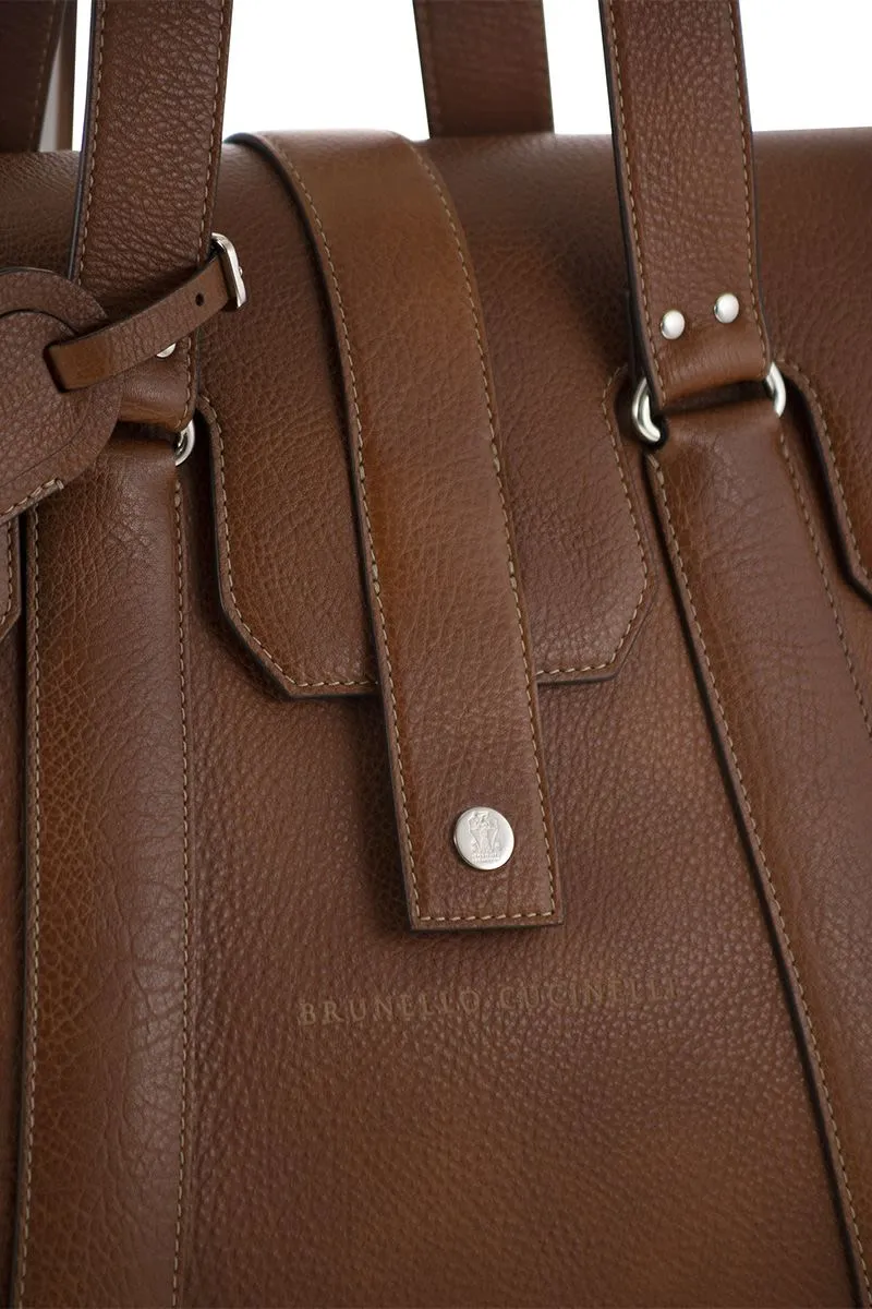 COUNTRY WEEKENDER BAG IN CALFSKIN WITH GRAIN