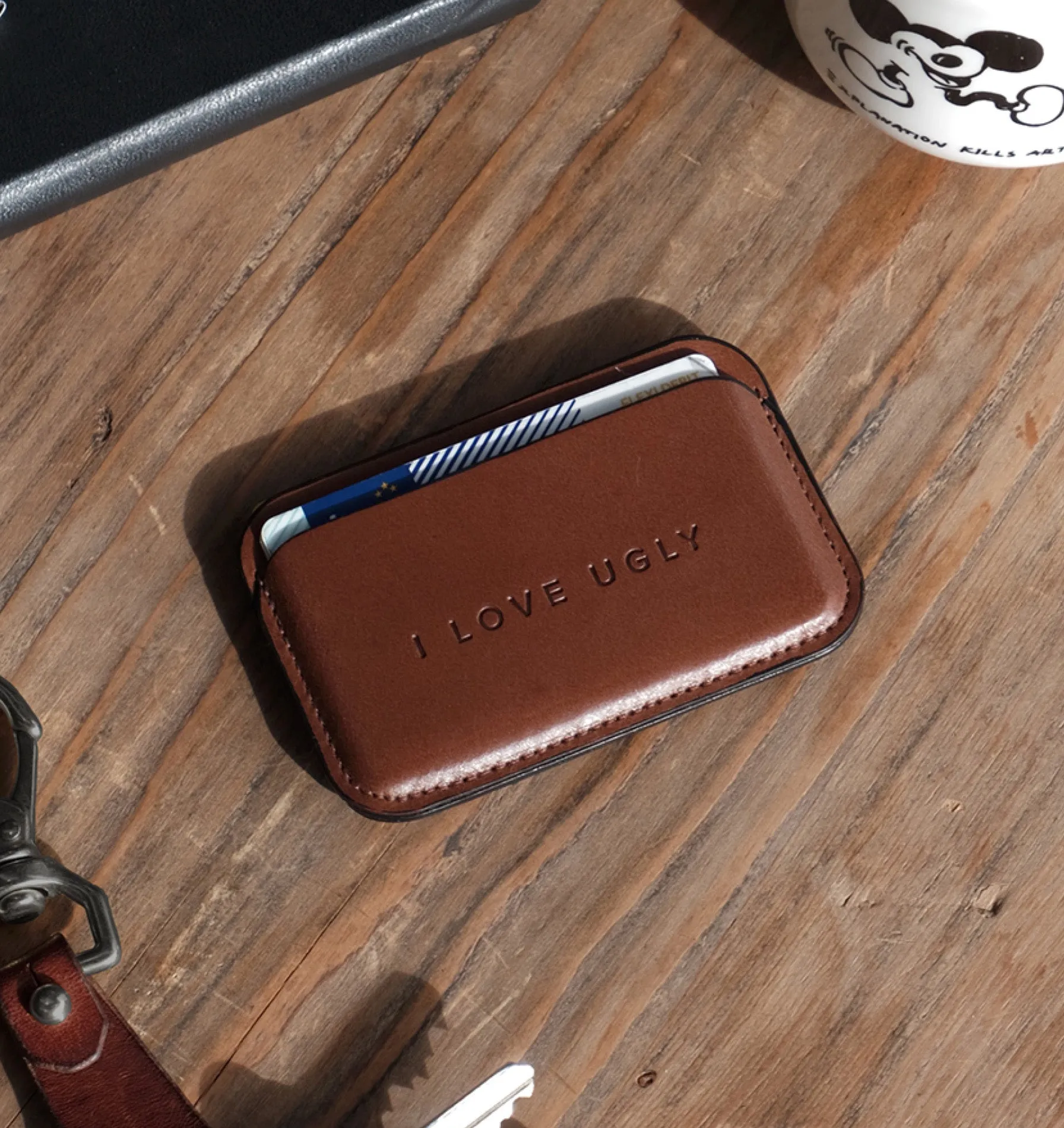 Dustin Card Wallet - Tobacco