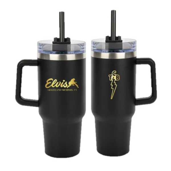 Elvis Silhouette Graceland Stainless Tumbler