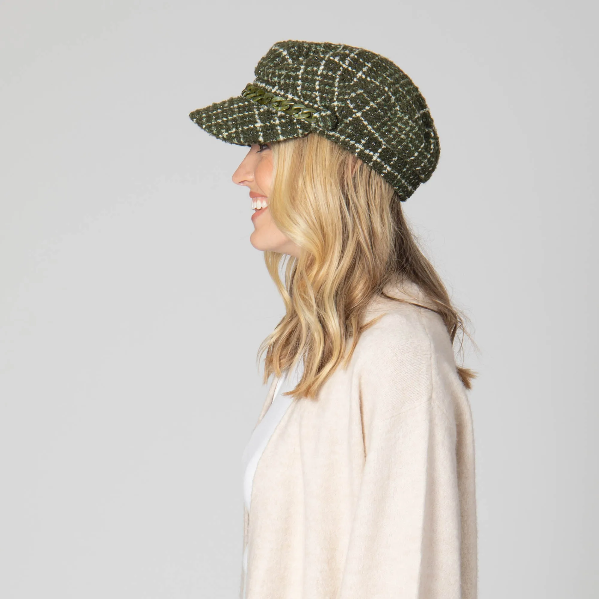 Emmy Lou - Cut & Sew Tweed Cabbie Hat