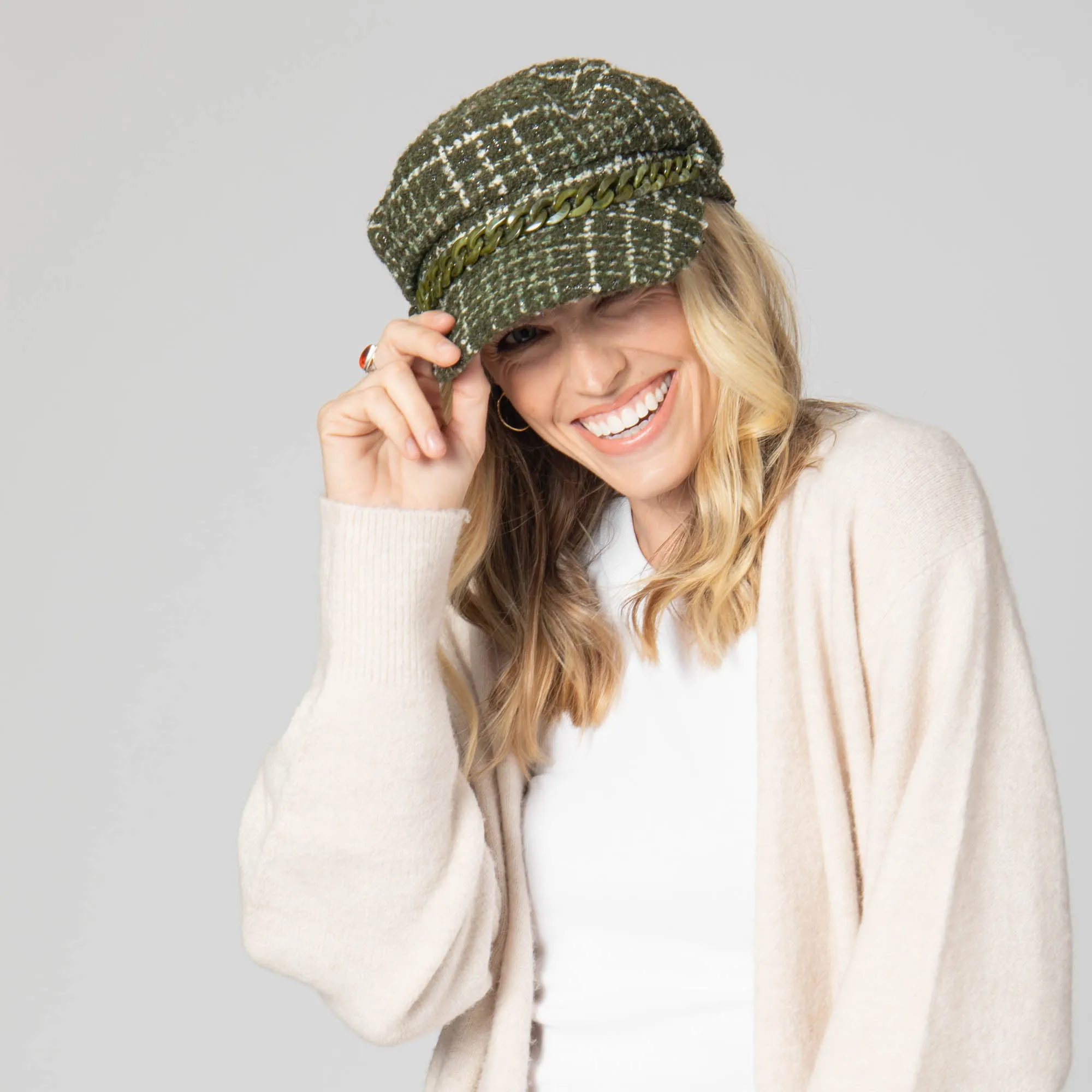 Emmy Lou - Cut & Sew Tweed Cabbie Hat