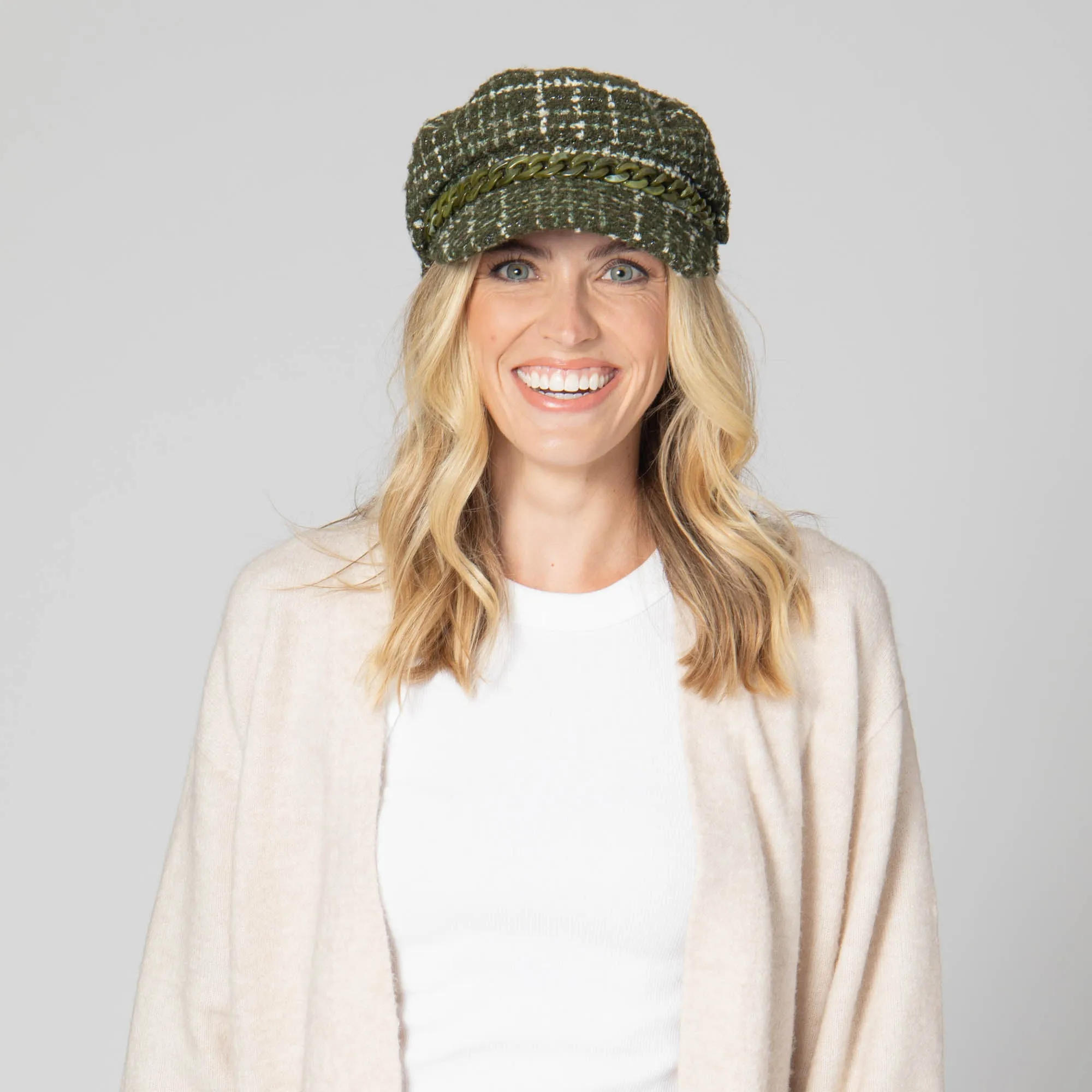 Emmy Lou - Cut & Sew Tweed Cabbie Hat