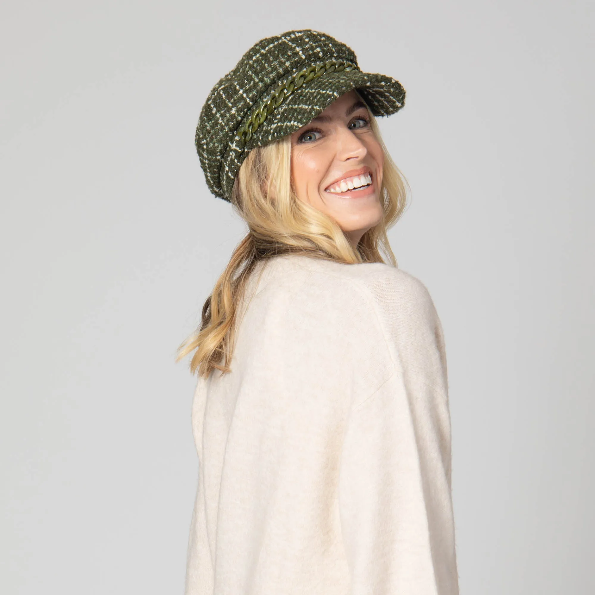 Emmy Lou - Cut & Sew Tweed Cabbie Hat